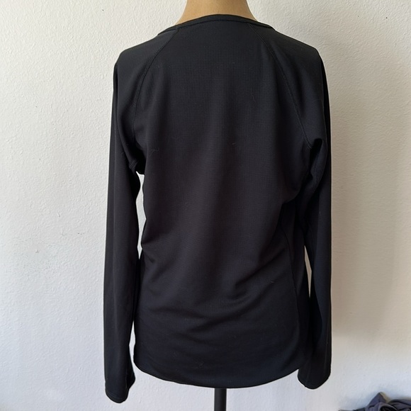 Patagonia sz M Capilene midweight base layer Black Long Sleeve Women's Top VGUC - Picture 4 of 7